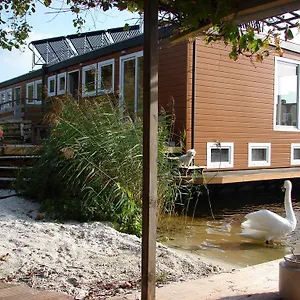 Houseboat Between Windmills